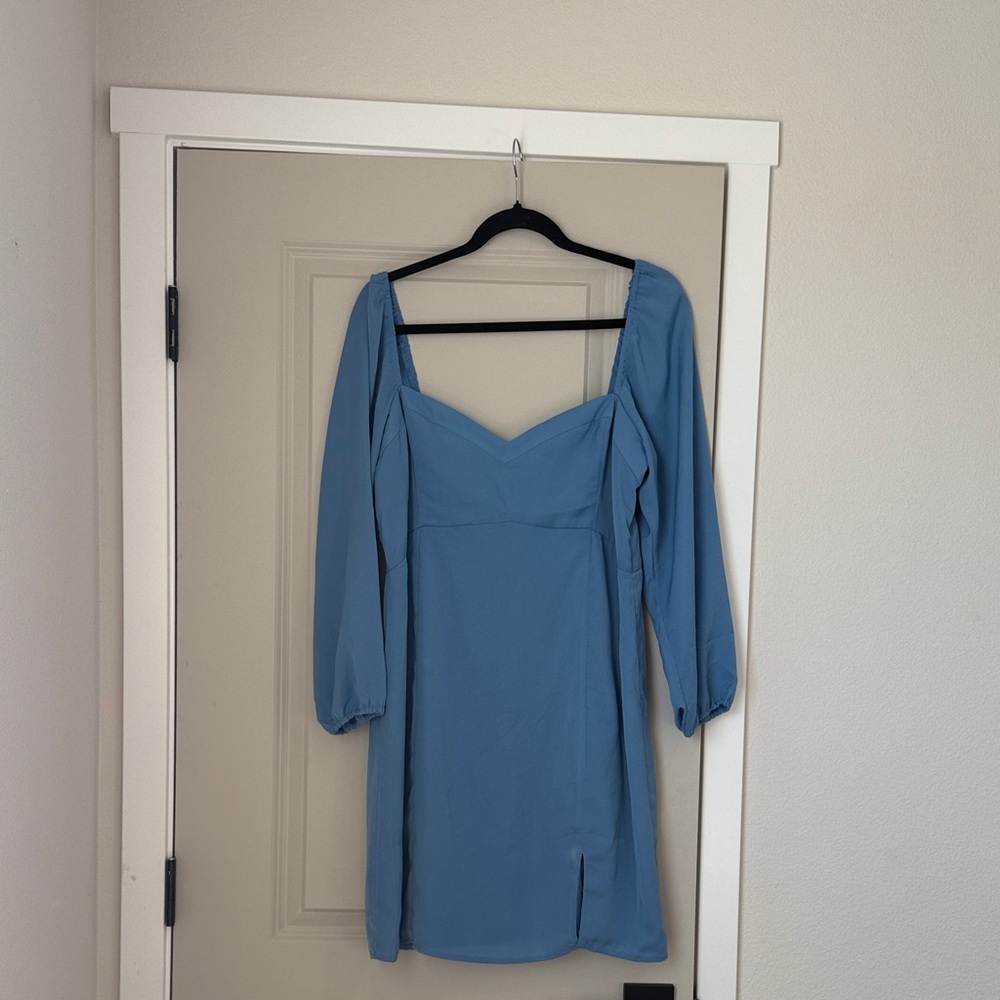 Abercrombie & Fitch Long Sleeve Blue Dress